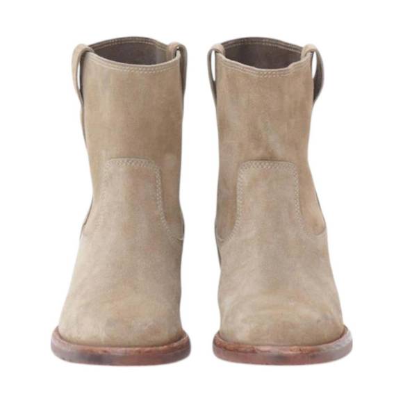 NEW ISABEL MARANT women's susee low boots in taupe - Picture 3 of 5